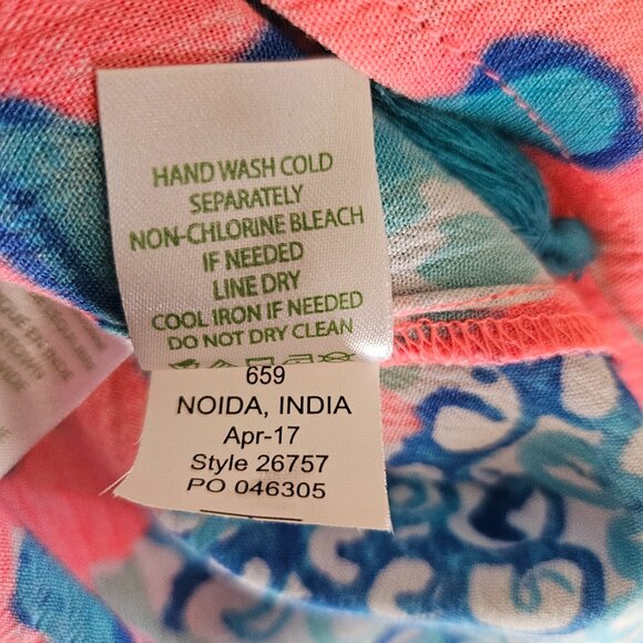Lilly Pulitzer Roxi Swing Dress Coral Reef I'm So Jelly Tasseled Hem Sz XXS - Picture 7 of 9